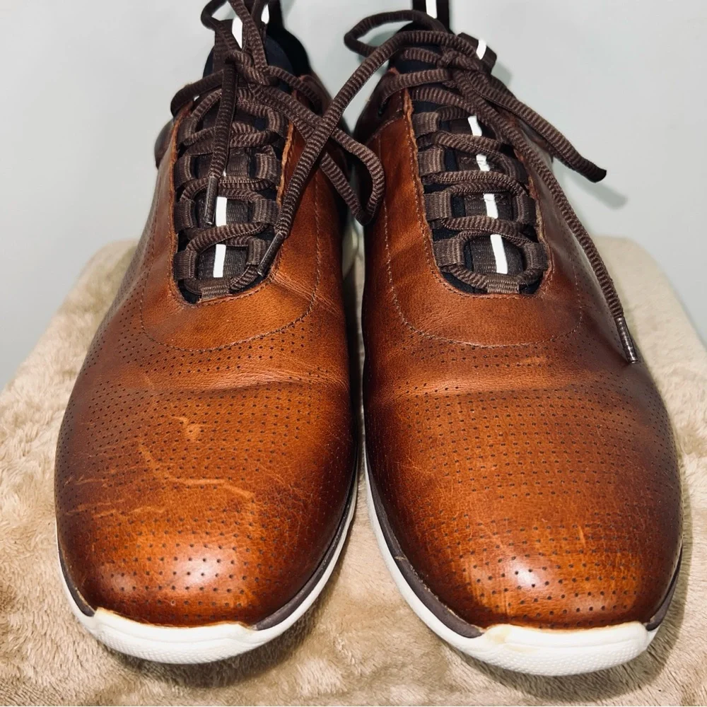 Johnston & Murphy XC4 Waterproof Leather Sneakers - Brown - Men’s Size 11.5